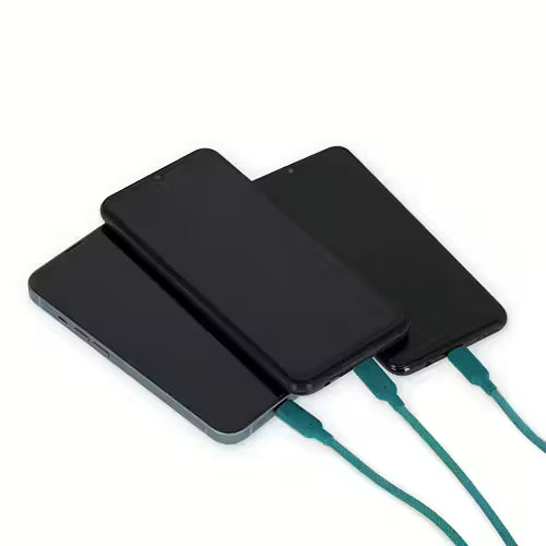 3-i-1 synkroniserings- og ladekabel - Three Hugs Blå