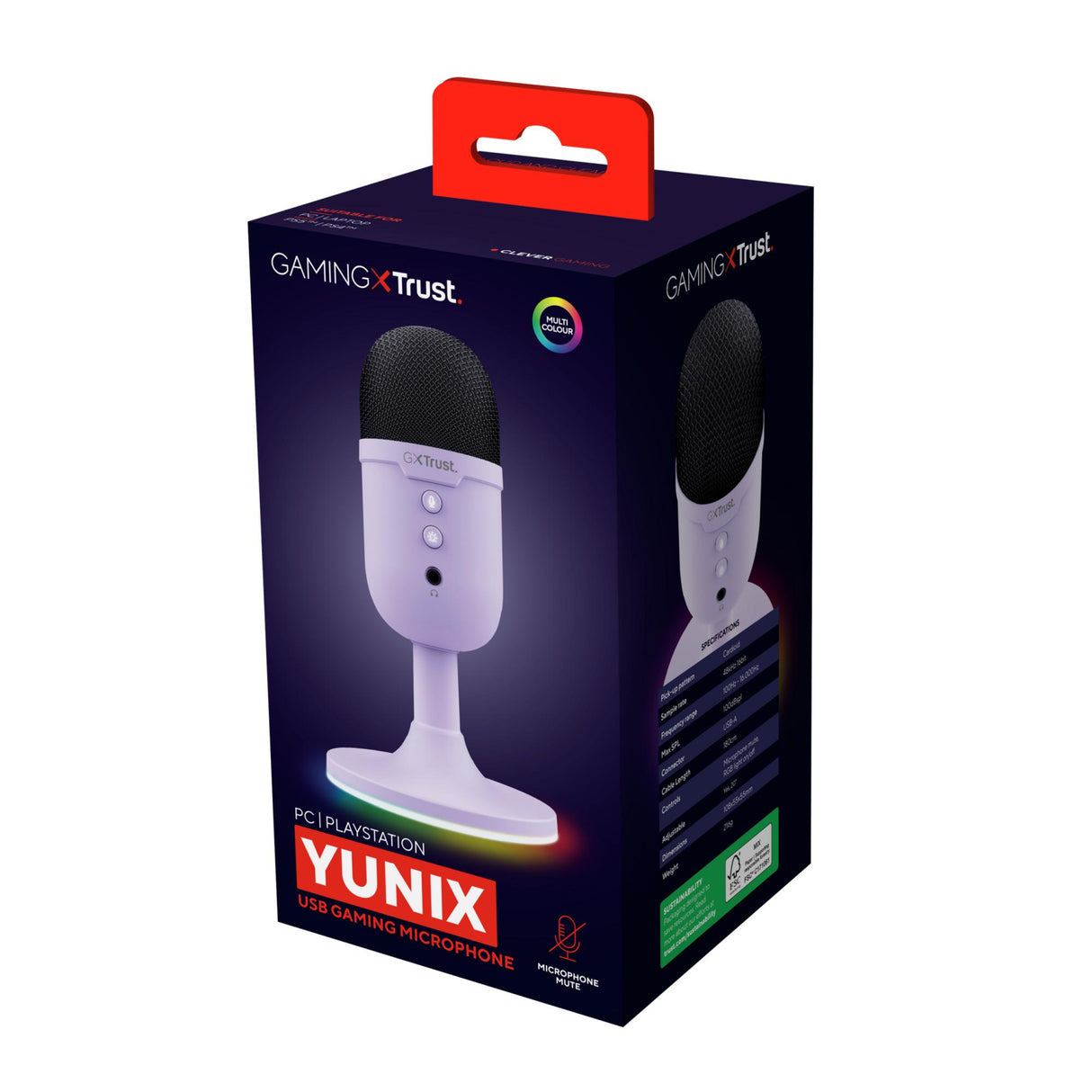 GXT 234P Yunix USB Gaming microphone - Lilla