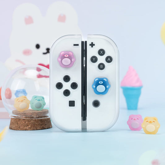 Vingummibamser - 4 pak Thumb Grips til Nintendo Switch 1