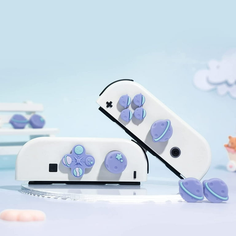 Planeter med mini button caps - 4 pak Thumb Grips til Nintendo Switch 1