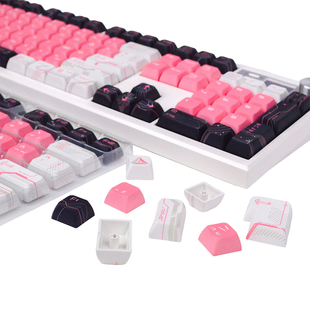 Cyber Pink | Appaz keycap sæt | Dansksproget