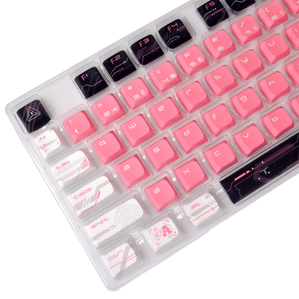 Cyber Pink | Appaz keycap sæt | Dansksproget