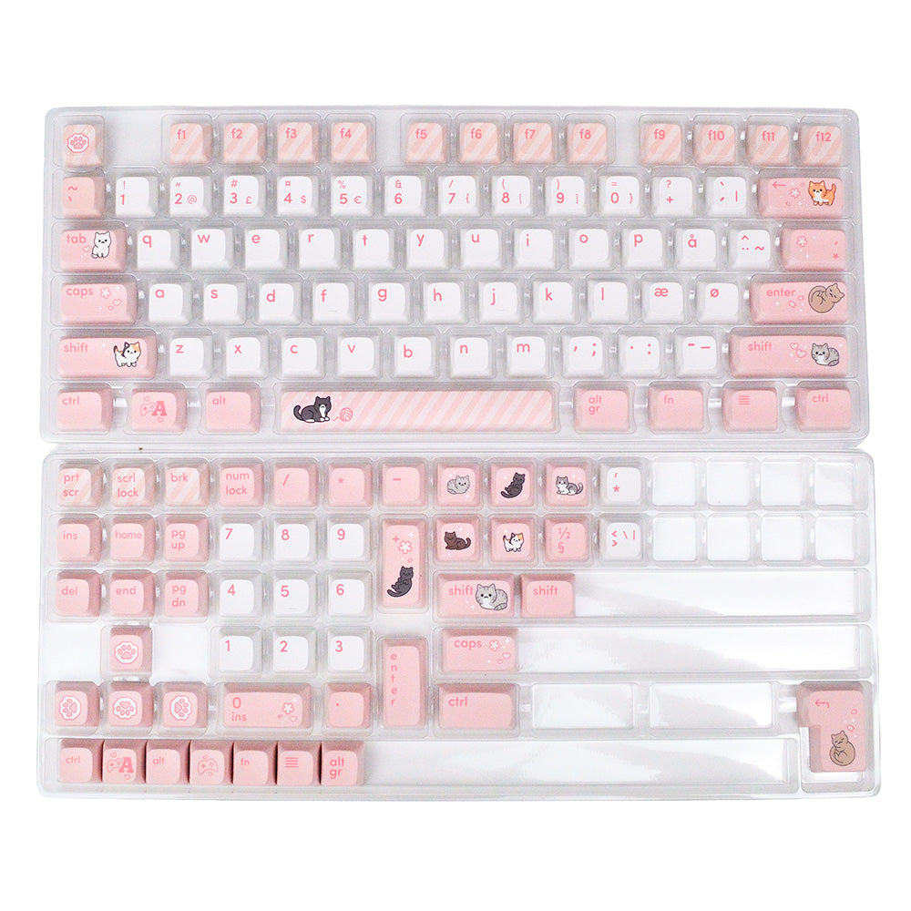 Kitty Blush | Appaz keycap sæt | Dansksproget