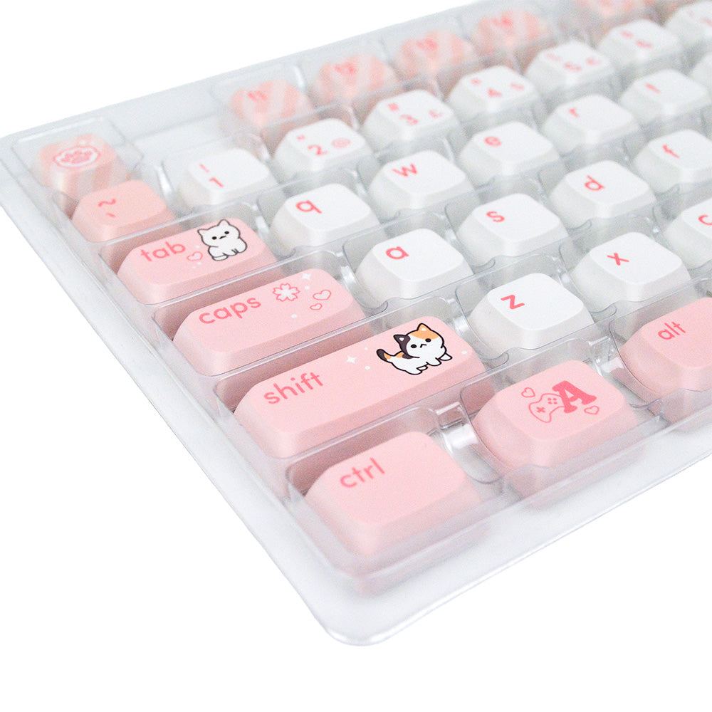 Kitty Blush | Appaz keycap sæt | Dansksproget