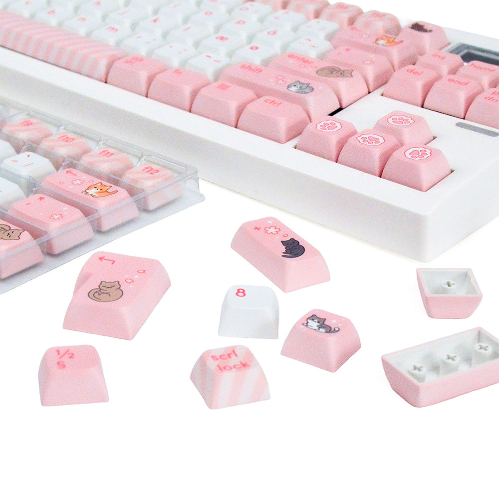 Kitty Blush | Appaz keycap sæt | Dansksproget