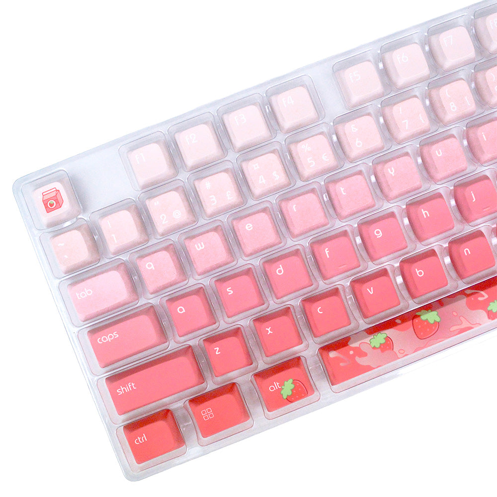 Strawberry Milk | Appaz keycap sæt | Dansksproget