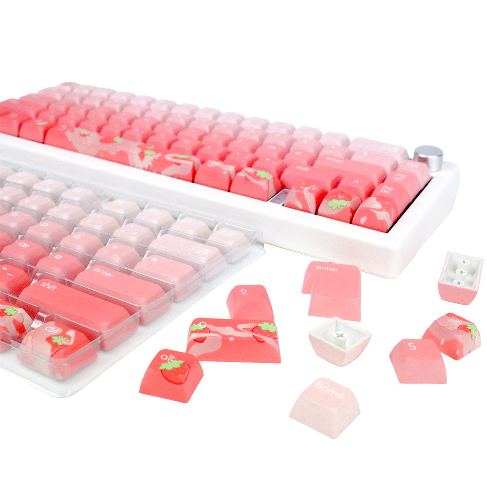 Strawberry Milk | Appaz keycap sæt | Dansksproget