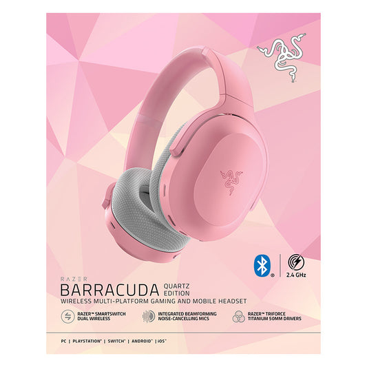 Razer Barracuda - Quartz Pink | Trådløst headset