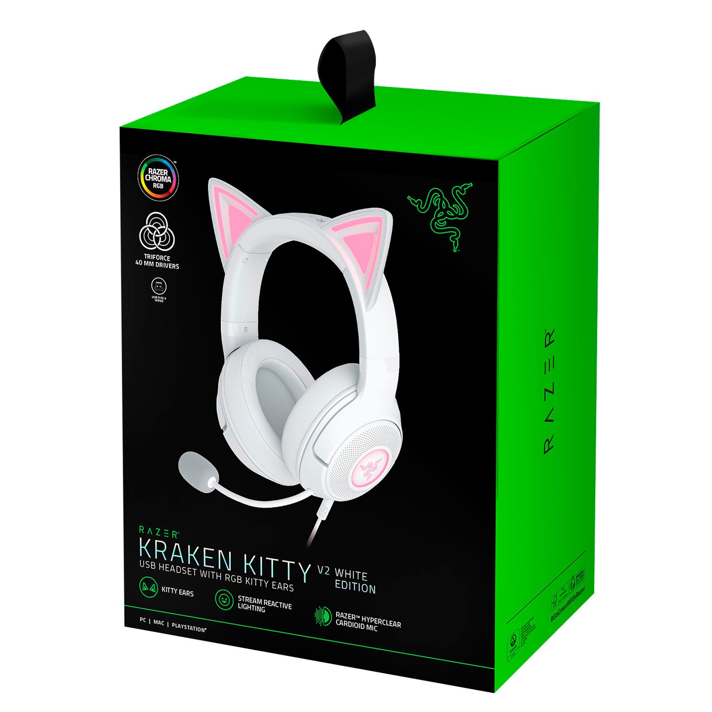 Razer Kraken Kitty V2 - White | Wired Gaming headset