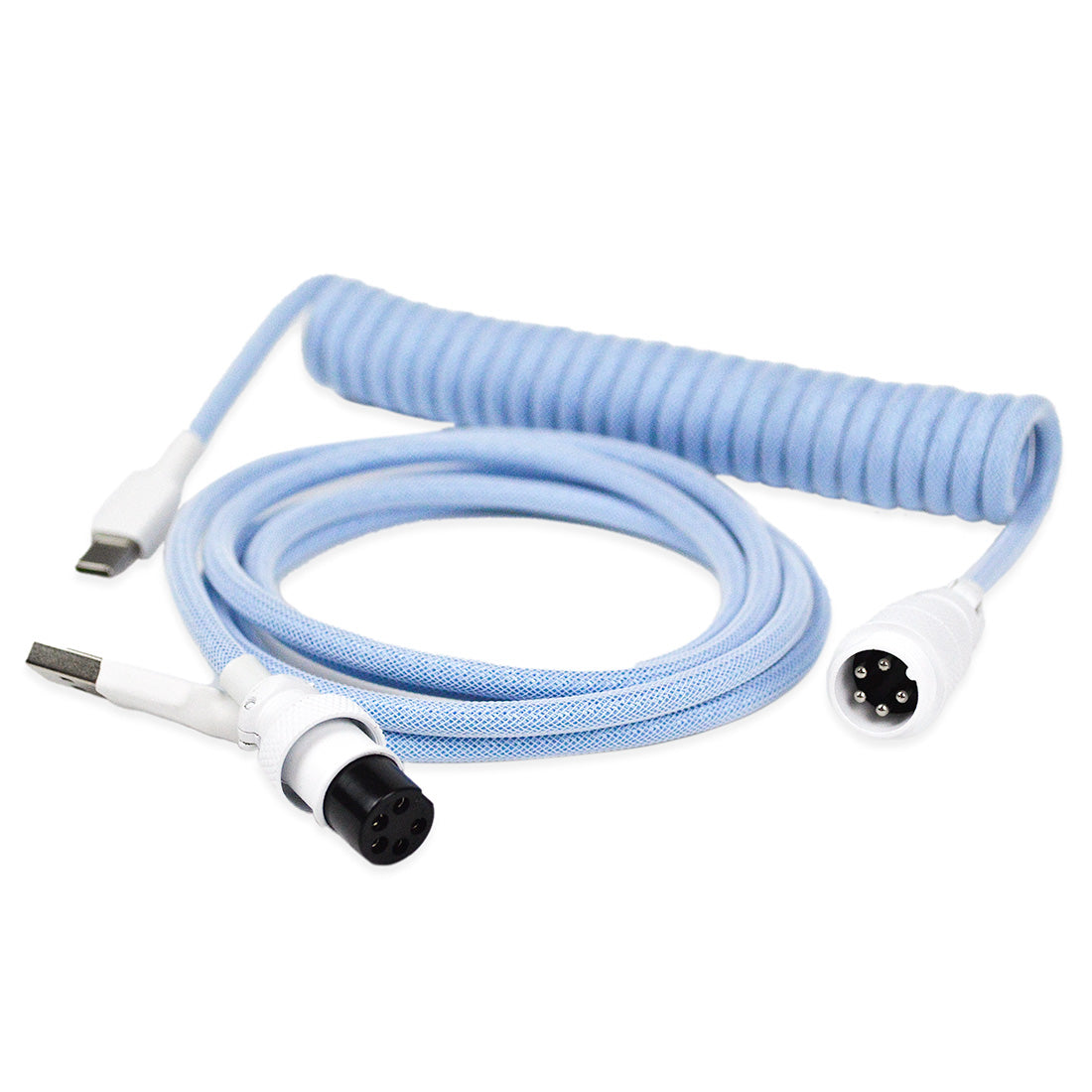 GX16 Coiled Aviator Keyboard Cable – USB-C | Lilla