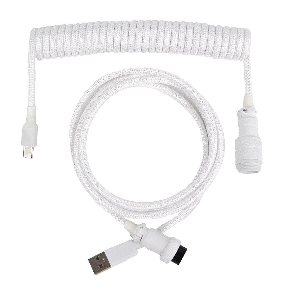 GX16 Coiled Aviator Keyboard Cable – USB-C