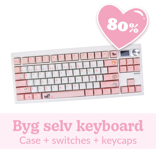 Appaz 80% TKL Størrelse Byg Selv Customized Tastatur | HVID CASE