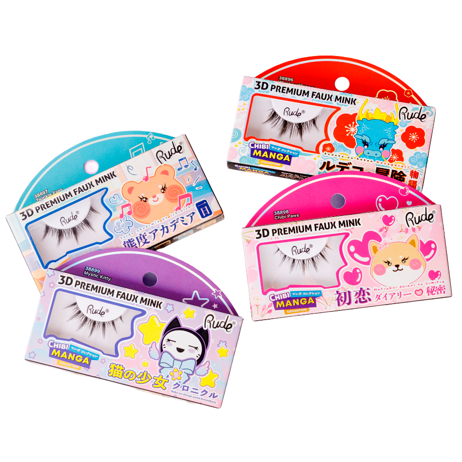 Chibi Manga 3D Premium Faux Mink Øjenvipper
