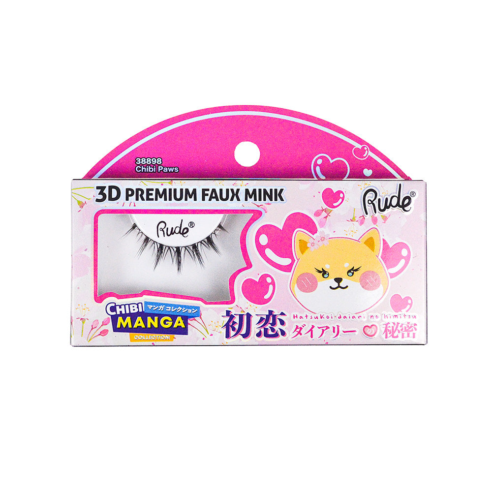 Chibi Manga 3D Premium Faux Mink Øjenvipper