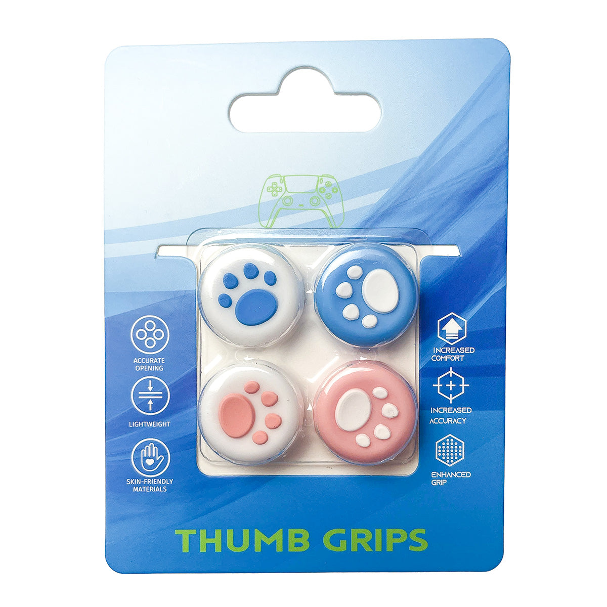 4 Pack Controller Thumb Grips Pastel Paws