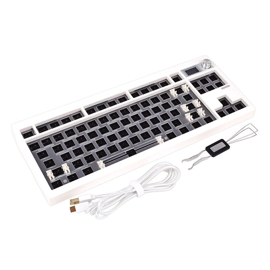 Zuoya GMK87 white keyboard case 80% TKL size