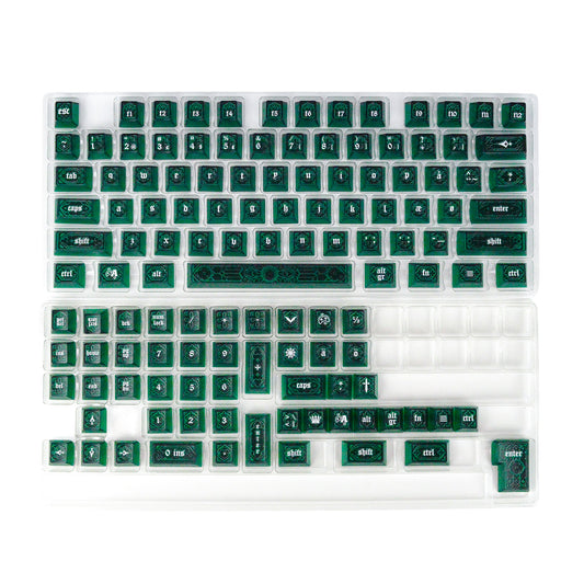 Gohtic Emerald Green | Appaz keycap sæt | Dansk, norsk og svensk