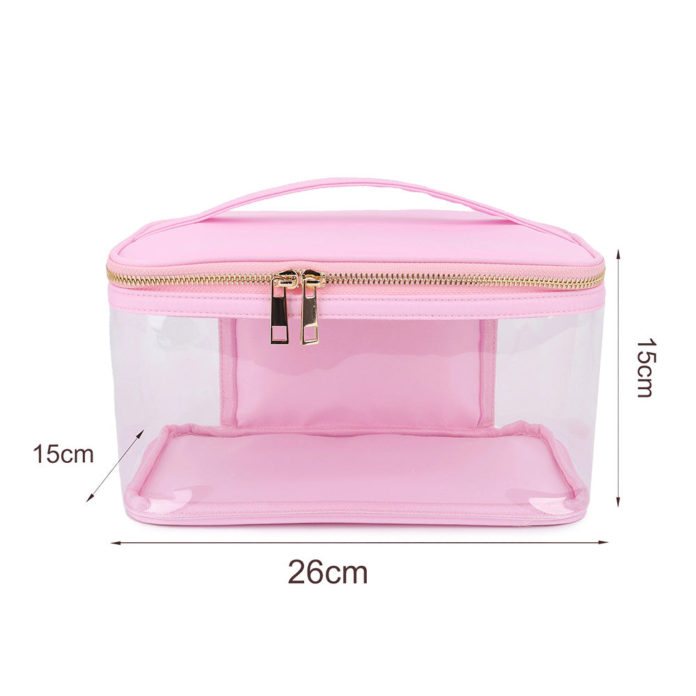 Kosmetiktaske med Gennemsigtige Sider