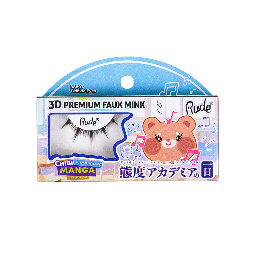Chibi Manga 3D Premium Faux Mink Øjenvipper