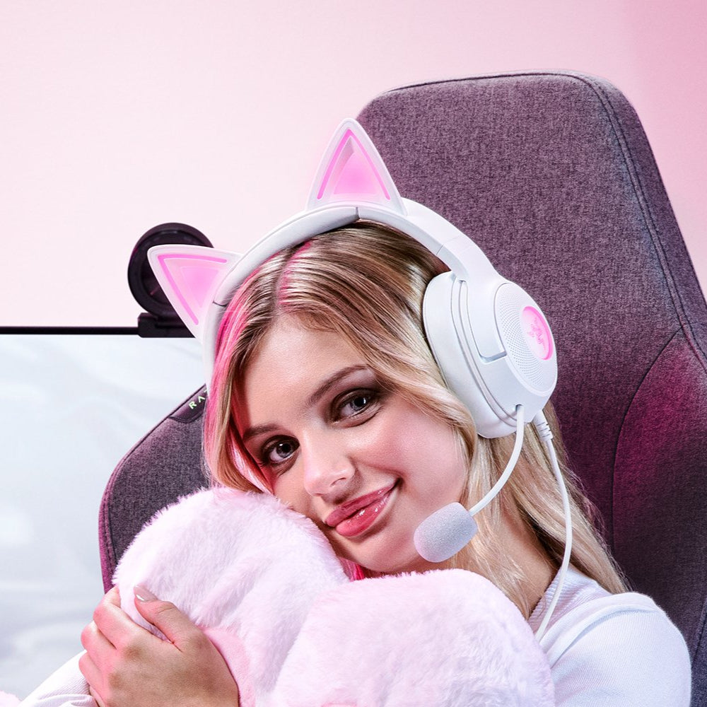 Razer Kraken Kitty V2 - White | Wired Gaming headset