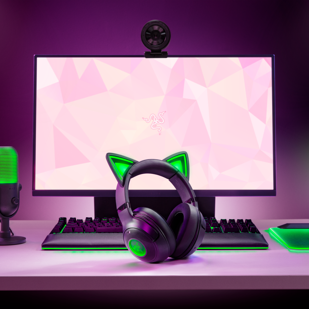 Razer Kraken Kitty Edition BT V2 - Black | Trådløst gaming headset