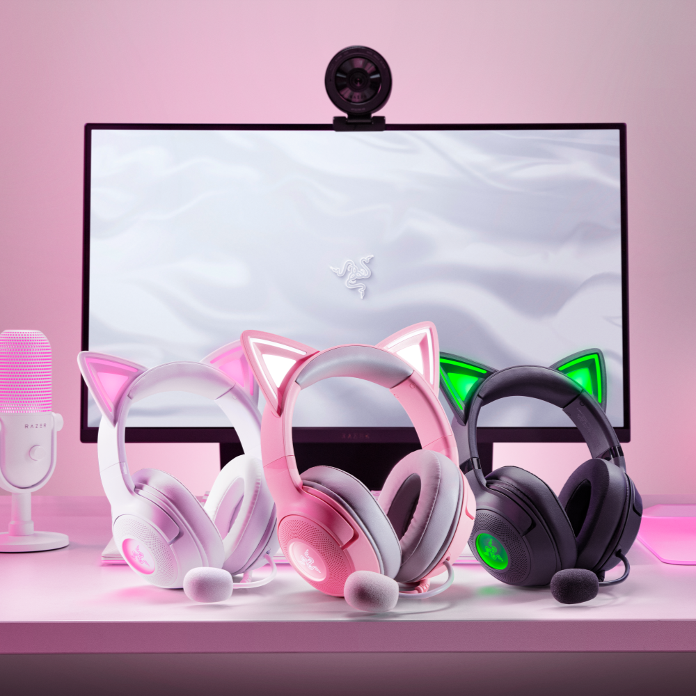 Razer Kraken Kitty V2 - Quartz Pink | Kablet gaming headset