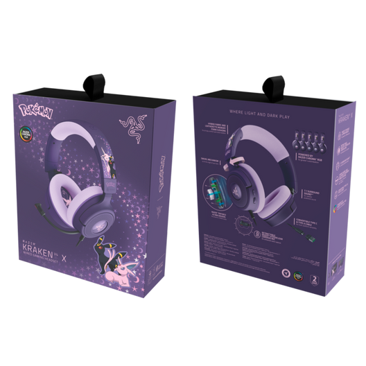 Razer Kraken V4 X - POKÉMON Espeon & Umbreon Edition | Kablet gaming headset