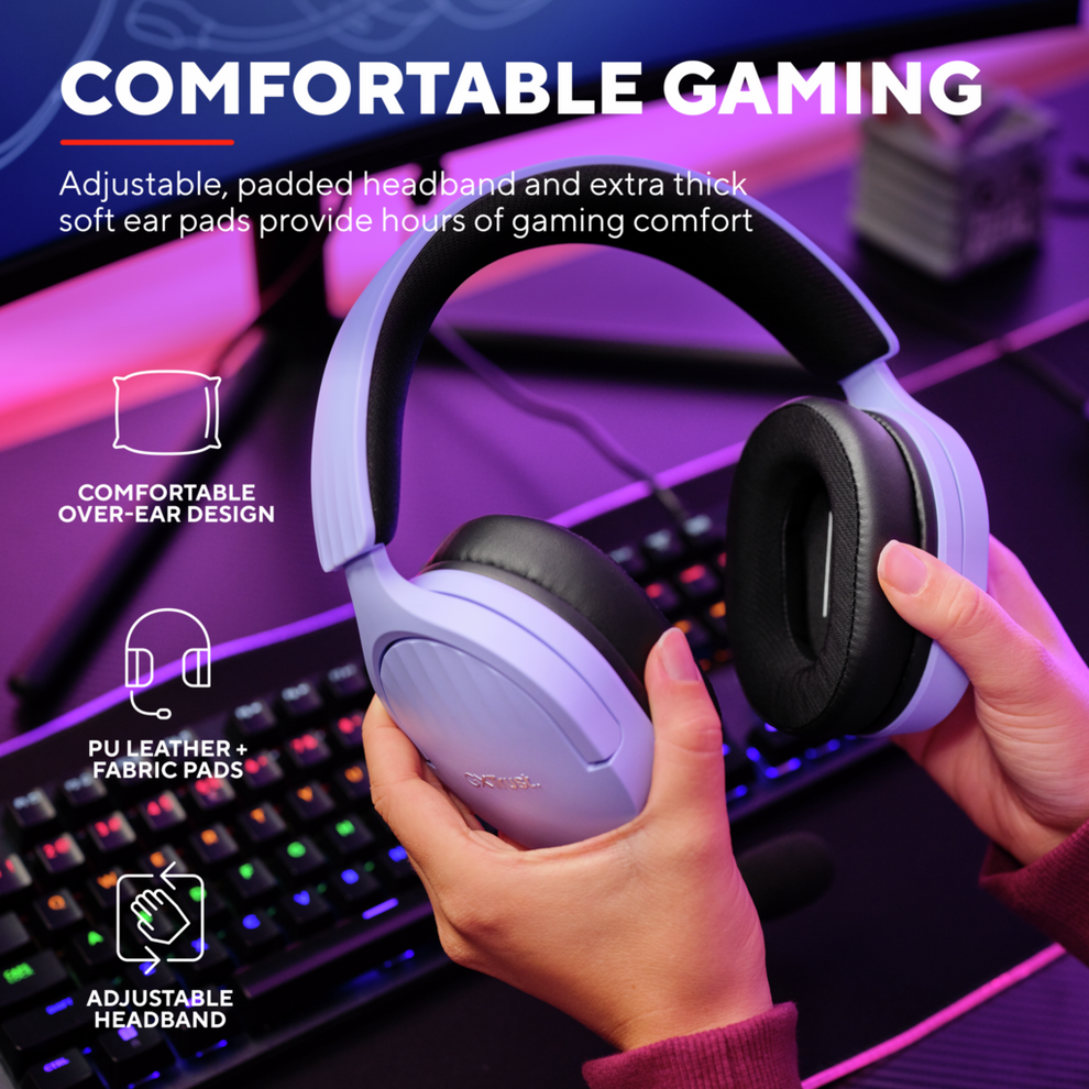 Trust GXT489W Fayzo Kablet Multiplatform Gaming Headset | Hvid