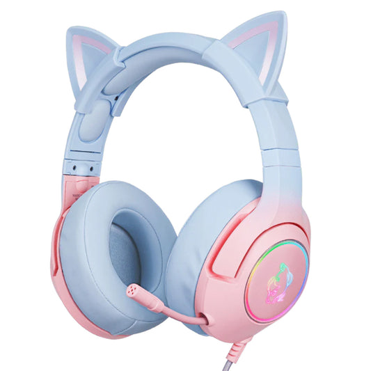 ONIKUMA K9 gaming headset med katteører