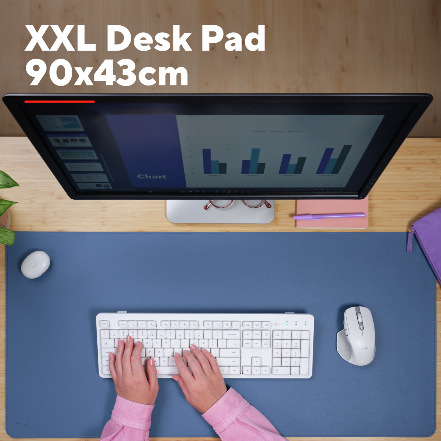 Trust Benya XXL Desk Pad - Blue