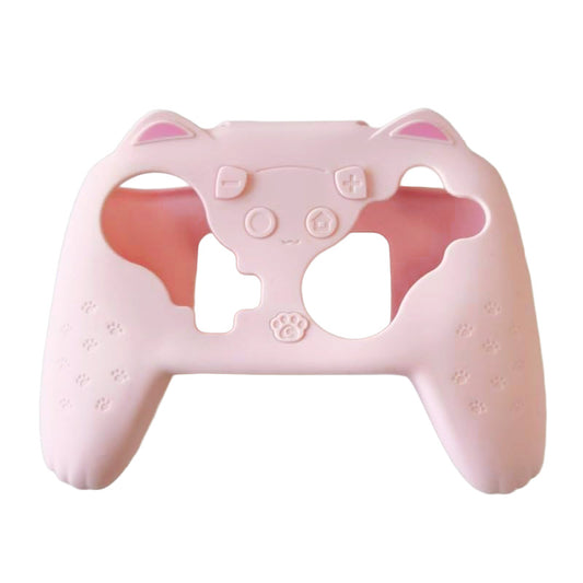Nintendo Switch 2 Pro Controller Lyserødt Silikone Skin med Katteører
