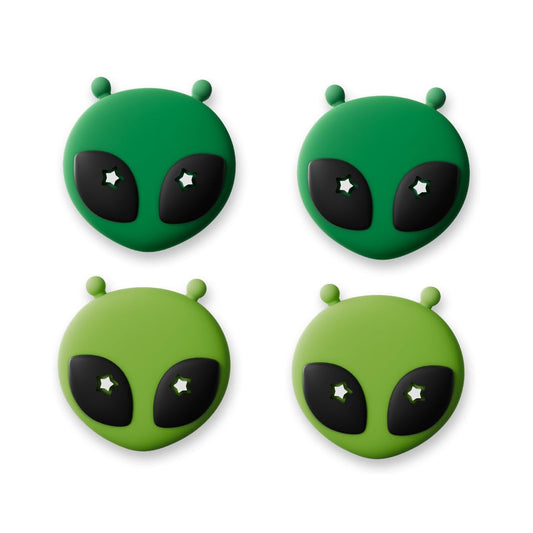 Grønne aliens - 4 pak Thumb Grips til Nintendo Switch 2