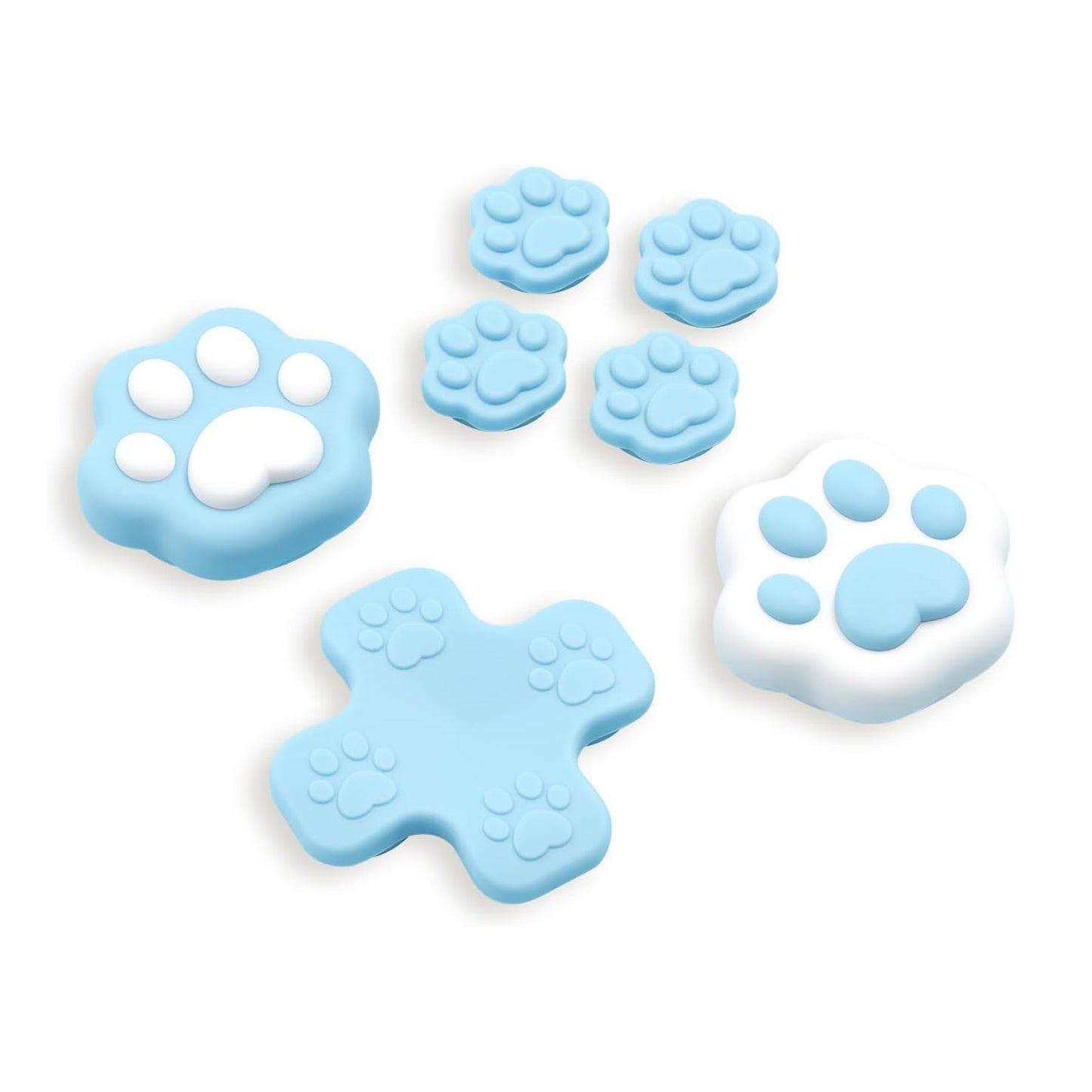 Blå kattepoter - Thumb Grips til Nintendo Switch 2