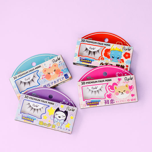 Chibi Manga 3D Premium Faux Mink Øjenvipper