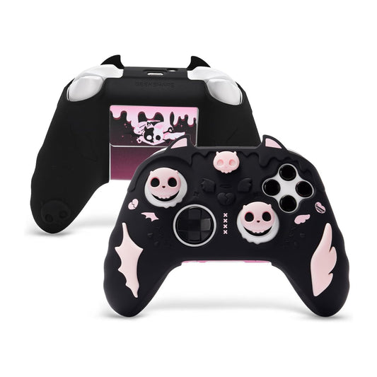Xbox Series X|S-controller Sweetheart Skull Sort og Lyserødt Silikone Skin