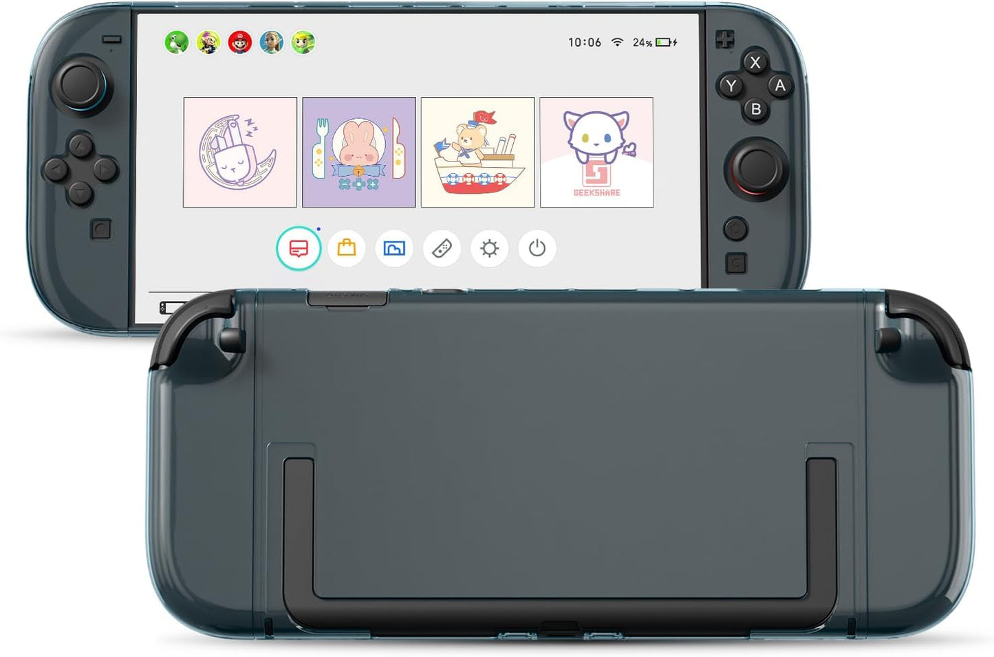Nintendo Switch 2 Protective Cover | Crystal Blue