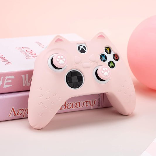 Xbox Series X|S-controller Cat Paw Lyserødt Silikone Skin