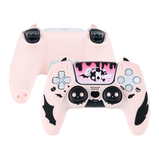 PS5 Controller Sweetheart Skull Silikone Skin i Lyserød