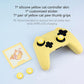 Nintendo Switch Pro Controller Gul Silikone Skin med Katteører