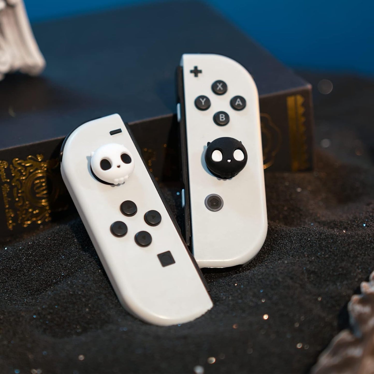 Sweetheart Skull White - 4 pak Thumb Grips til Nintendo Switch 1