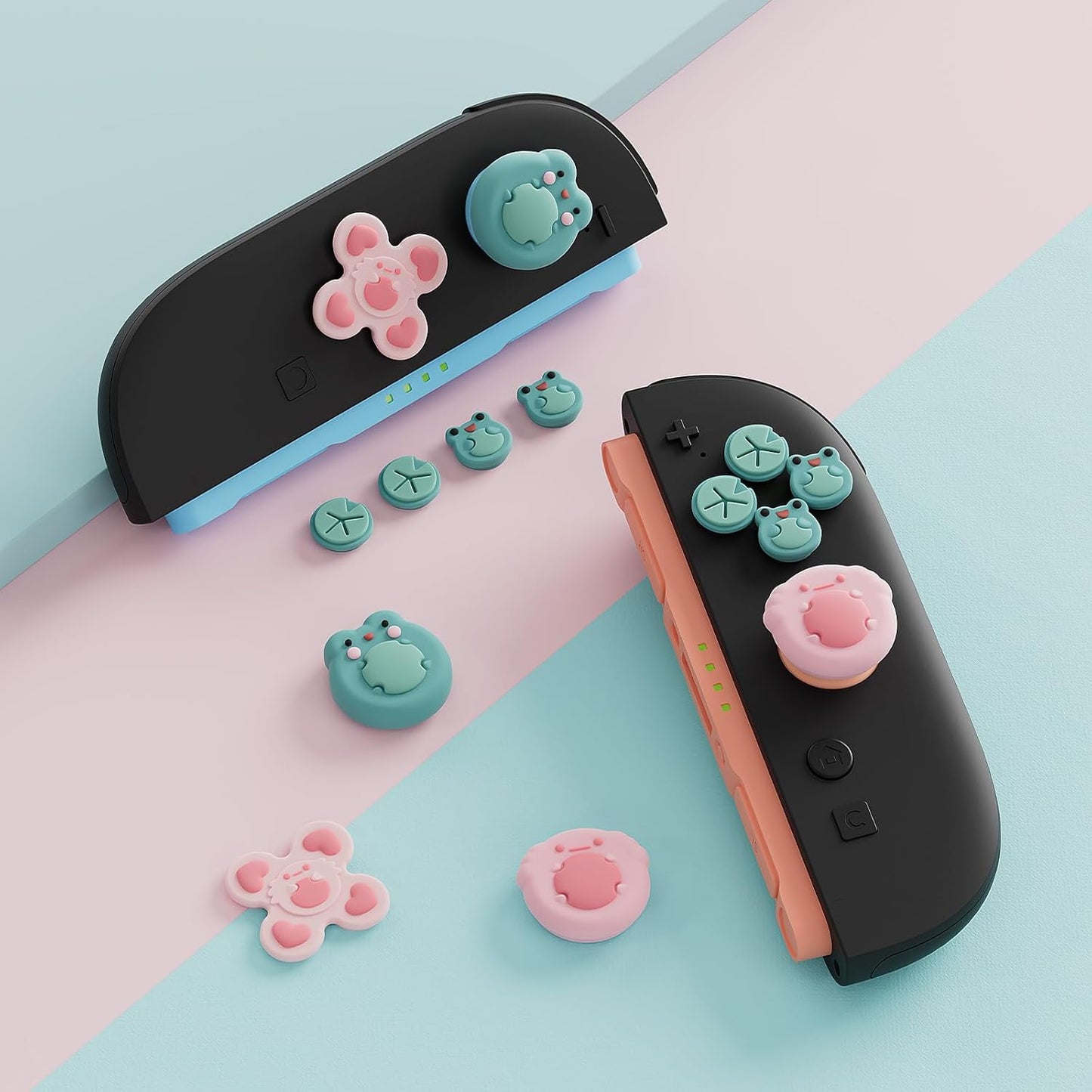 Frog and Axolotl - Thumb Grips for Nintendo Switch 2