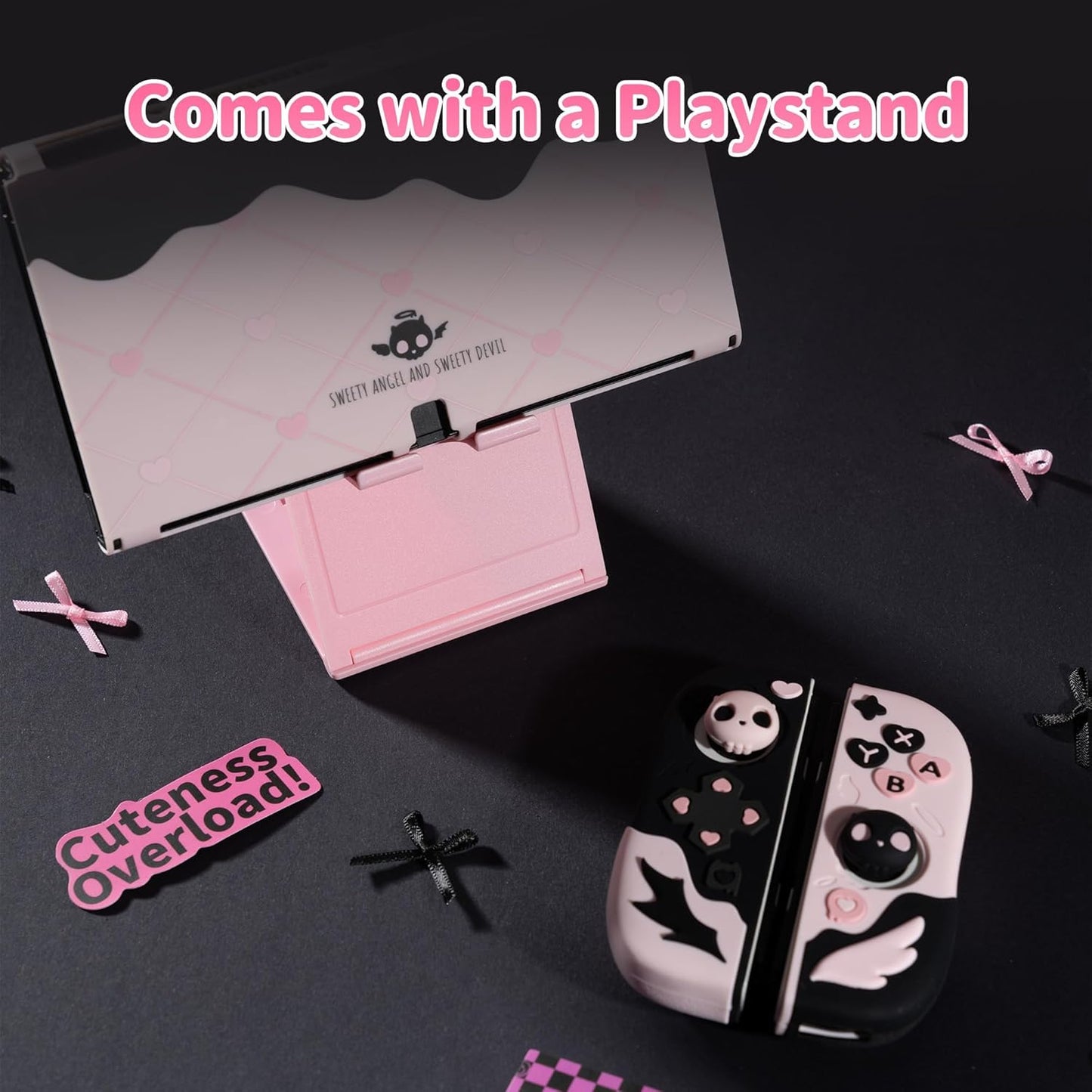 Nintendo Switch OLED Sweetheart Skull silikoneskin