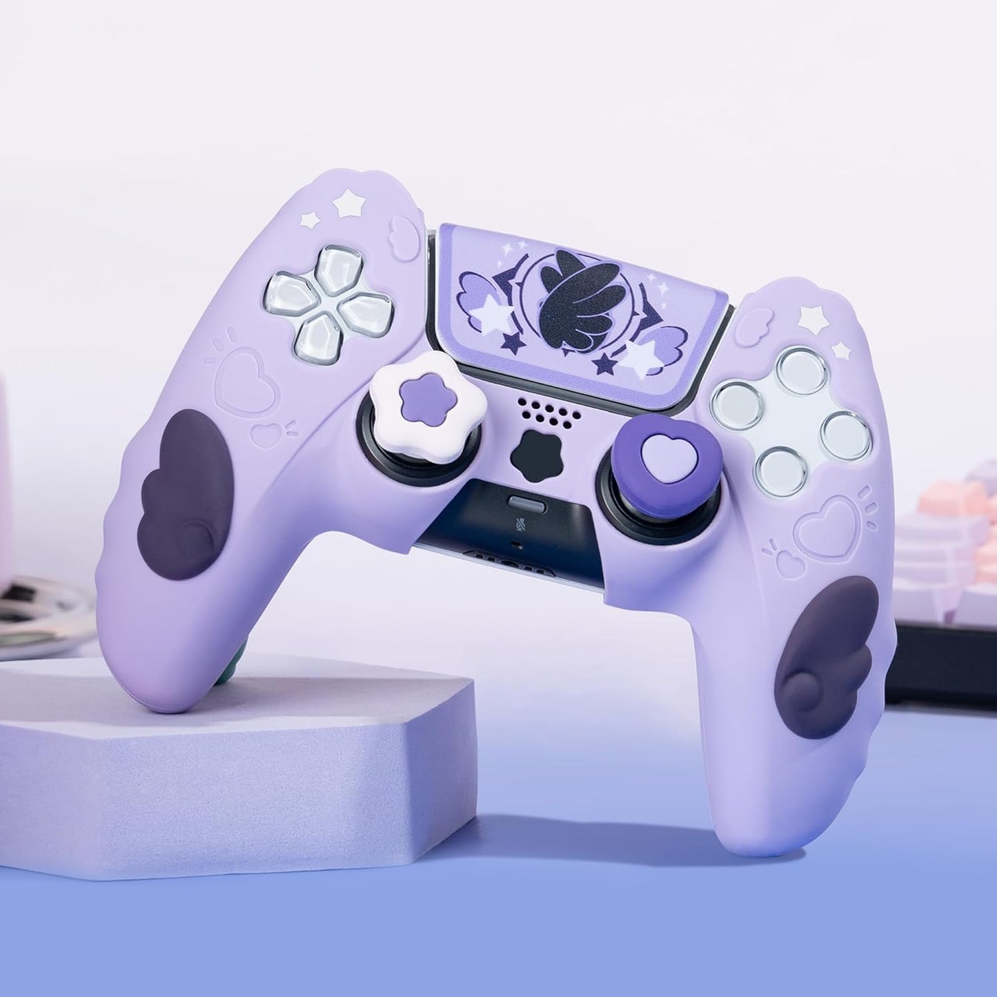 PS5 Controller Star Wings Lilla Silikone Skin