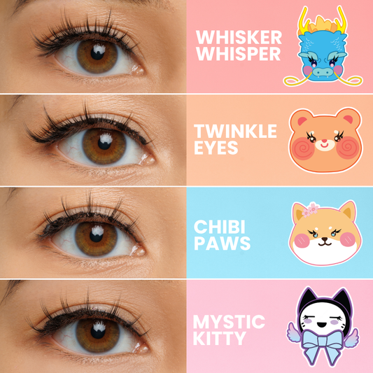 Chibi Manga 3D Premium Faux Mink Øjenvipper