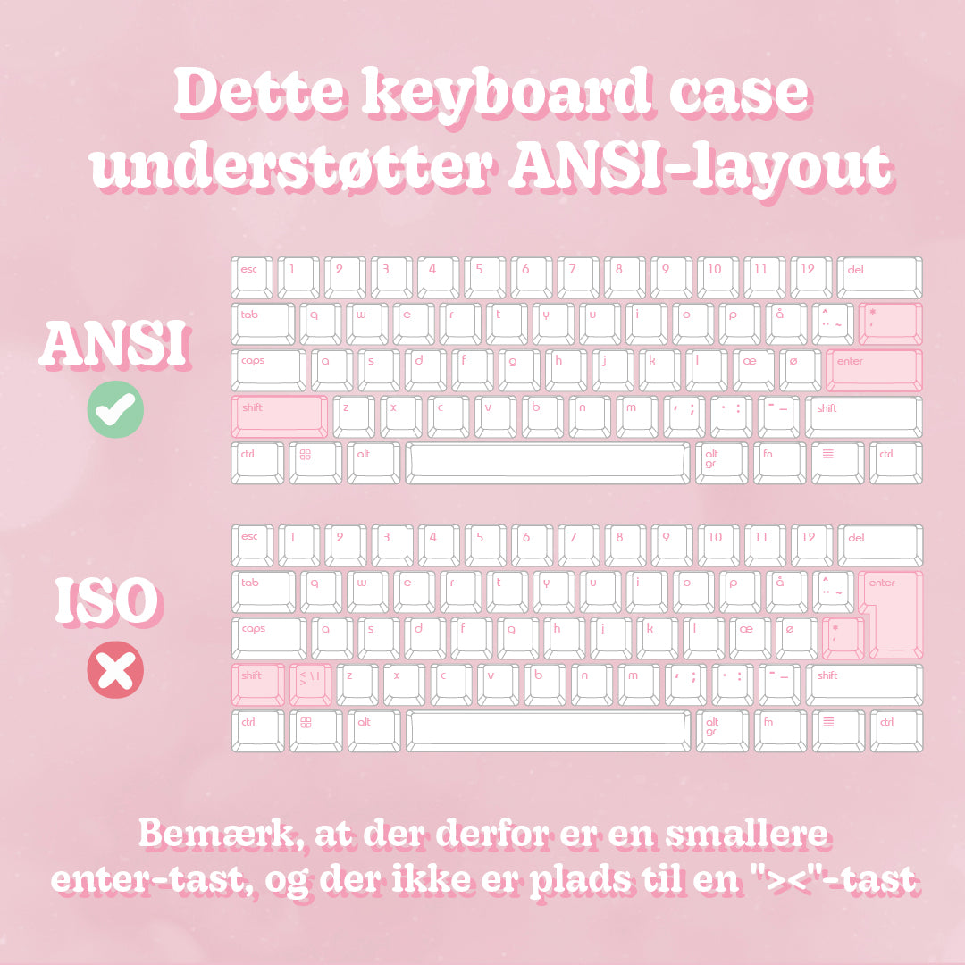Appaz 65% Størrelse Byg Selv Customized Tastatur | HVID CASE