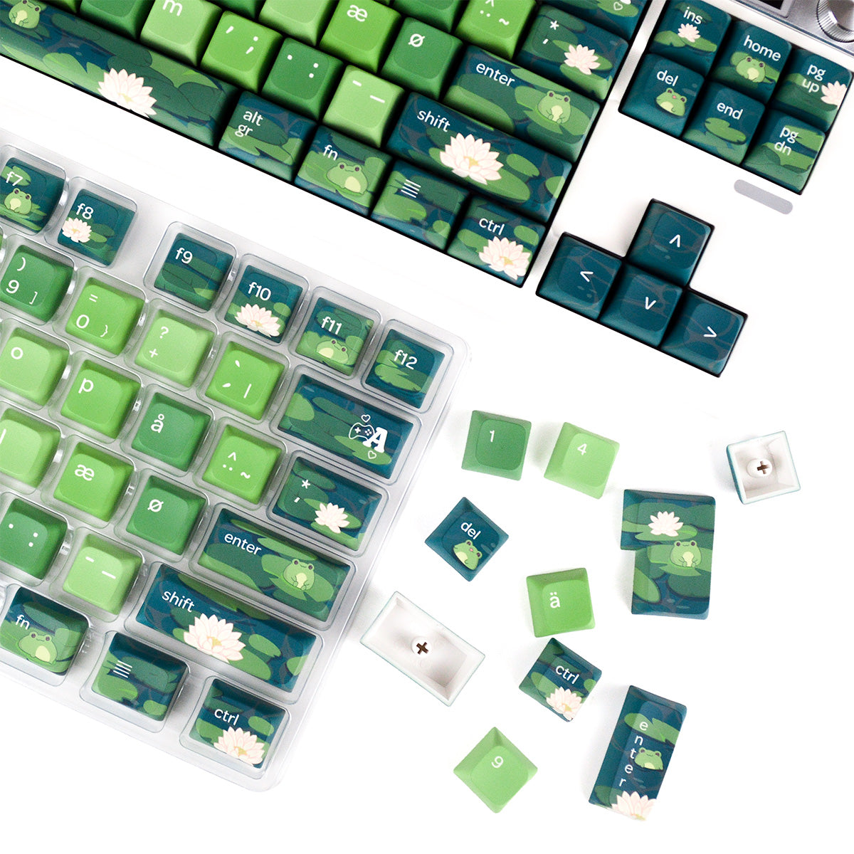 Frog pond | Appaz keycap sæt | Dansk, norsk og svensk