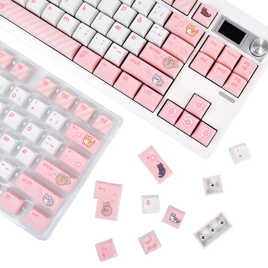 Kitty Blush | Appaz keycap sæt | Dansksproget