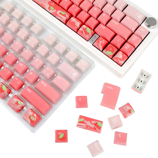 Strawberry Milk | Appaz keycap sæt | Dansksproget