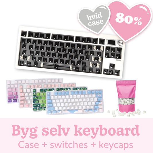 Appaz 80% TKL Størrelse Byg Selv Customized Tastatur | HVID CASE
