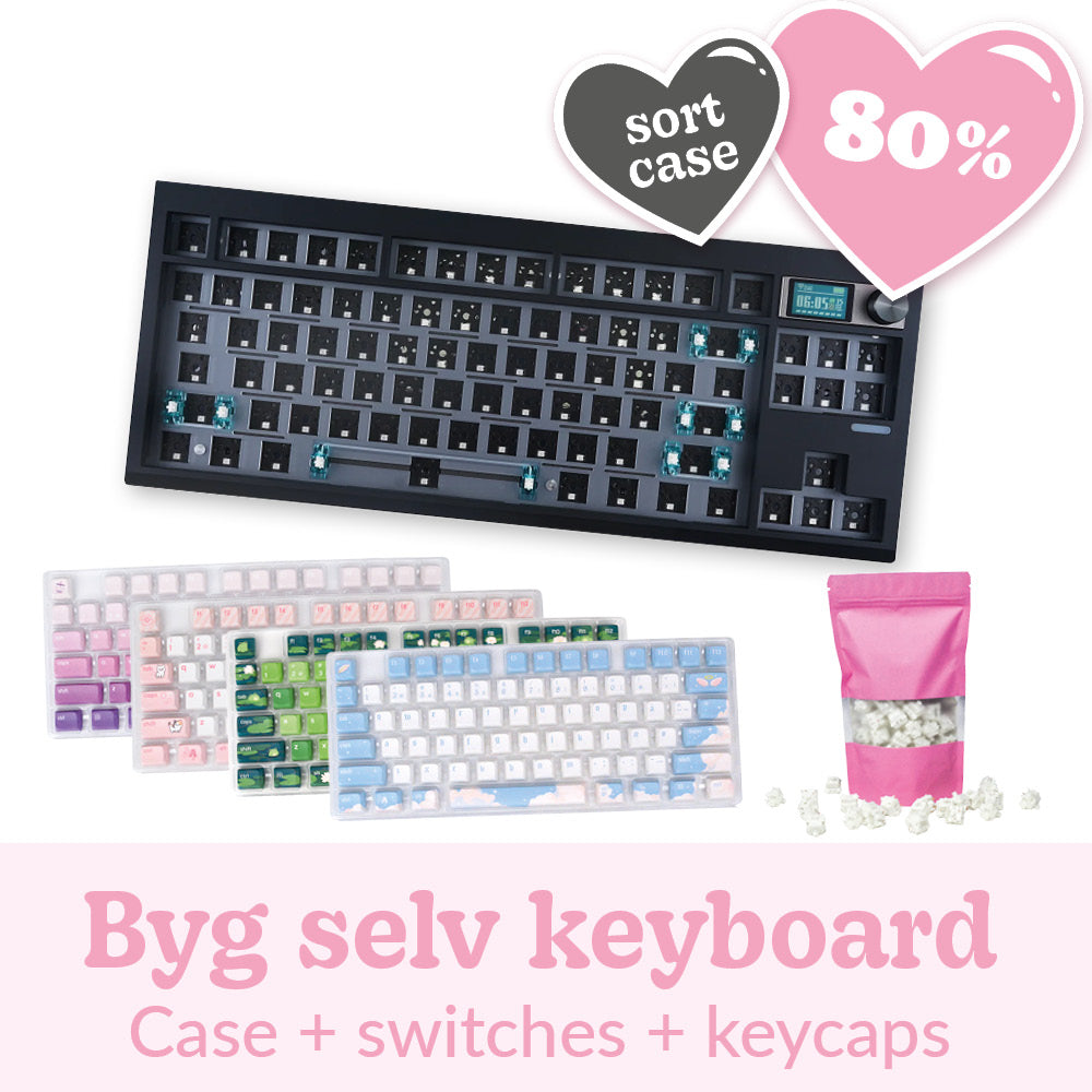 Appaz 80% TKL Størrelse Byg Selv Customized Tastatur | SORT CASE